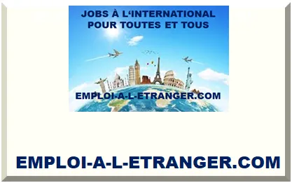 EMPLOI À L'ÉTRANGER